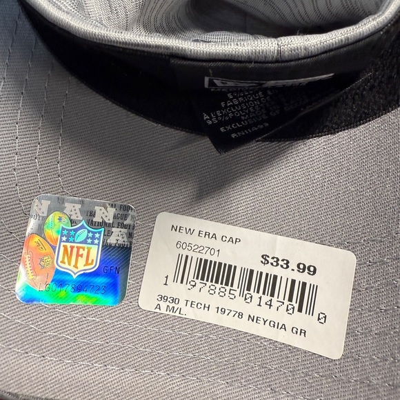 new era new york giants 39thirty hat silver and grey M/L - Picture 5 of 6